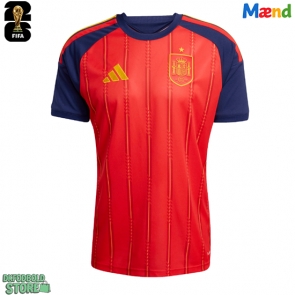 Spanien Replika Hjemmebanetrøje VM 2026 Kortærmet